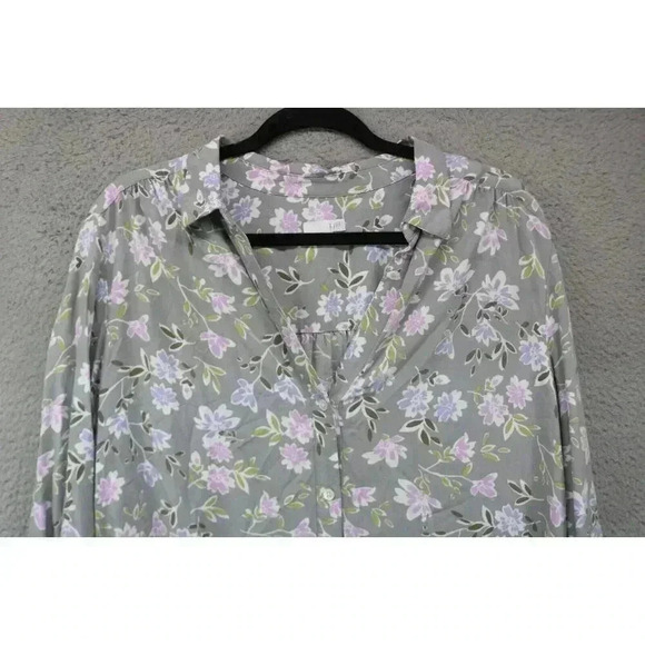 J. Jill 3/4 Sleeve Floral Button Down Blouse-Size XL - Picture 2 of 6